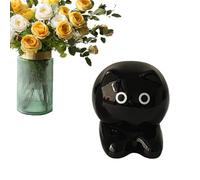 Tooth Dispenser | Cat Shaped Teeth Dispenser - Cute Decorative Ceramic Storage Box with Cat Figures, Office Accessories for Dental Floss, Cleaning
