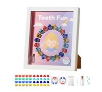 Tooth Fairy Box - 27 x 23 cm Teeth Collection Frame, Keepsake Organizer, Fairy Display Box | Frame For The Memory Of The First , Collectible Organizer