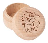 Tooth Fairy Box | Creative Wooden Tooth Box | Wooden Box for Baby Teeth | Dropped Tooth Keepsake Storage Box for Storing Children's Lost Teeth and Creating