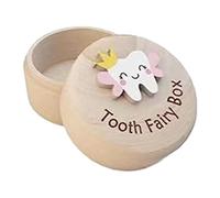 Tooth Fairy Box | Creative Wooden Tooth Box | Wooden Box for Baby Teeth | Dropped Tooth Keepsake Storage Box for Storing Children's Lost Teeth and Creating