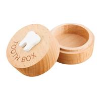 Tooth Fairy Box for Girls, 3D Wooden Carved Tooth Keepsake Storage Boxes for Kids First Lost Teeth Souvenir Dropped Holder for Kids Teeth, Box Gift for Little Girl or Boy