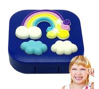 Tooth Fairy Box, Rainbow Cloud Tooth Storage Holder, Adorable Lost Tooth Keepsake Box for Kids, Creative Teeth Storage Box for Girls and Boys, Cute Tooth Fairy Holder for Childhood Memories
