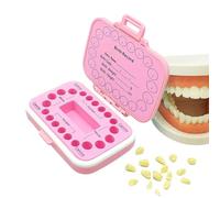 Tooth Fairy Case - Tooth Keepsake Box, Kids Tooth Box | Rainbow Baby Teeth Storage Memoryy Box, Dustproof Waterproof Design with Tweezers Lanugo Bottle and Cotton Ball for 20 Teeth for Kids Teeth