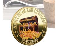 Tooth Fairy Coin | Keepsake Gift To Celebrate Childhood Milestones And Create Traditions | Fae | Gold Fairy For Kids Tooth Exchange Memory | Ideal For Bedtime Surprises