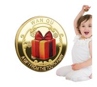 Tooth Fairy Coin - Reward Commemorative For Lost Tooth Kids | Tooth Fairy Gift For Boys | Treasure Box Imitation Gold Coin | Fun Souvenir For Girls Boys Home Decoration Childhood Tradition