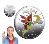 Tooth Fairy Coin - Souvenir Gift , Collection Token | Golden Fantasy Childhood Marker, Uncirculated Pleasure Award For First Tradition For