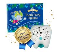 Tooth Fairy Flylight Kit - Magic Night Light & Tooth Fairy Storybook | Memory Kit | Milestone Gift for Boys and Girls Ages 5-7, 8, 9 Years | Gift for Kids, Holiday,