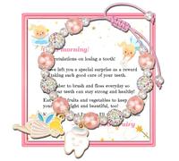 Tooth Fairy Gift for Girls, Meaningful First Lost Tooth Bracelet with Card
