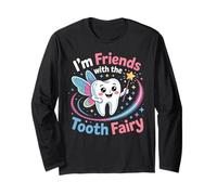 Tooth Fairy Magic Kids Design for Happy Smiles and Fun Long Sleeve T-Shirt