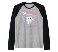 Tooth Fairy Magic Kids Design for Happy Smiles and Fun Raglan Baseball Tee