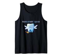 Tooth Fairy Squad Hand-Drawn Cartoon Tooth Kids Dental Humor Tank Top
