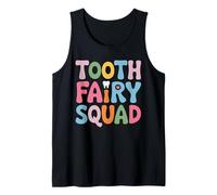 Tooth Fairy Squad Pastel Letters Kids Dental Dentist Tank Top