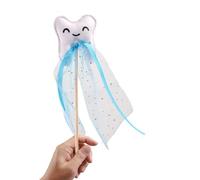 Tooth Fairy Wand - Non Woven Prop, Performance Stick for Themed Costuming, Fairytale Stage Tool, Handheld Padded Piece with Star Shaped, Accessory for Character Immersion