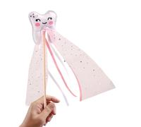 Tooth Fairy Wand - Non Woven Prop, Performance Stick for Themed Costuming, Fairytale Stage Tool, Handheld Padded Piece with Star Shaped, Accessory for Character Immersion