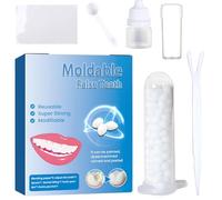 Tooth Filling Repair Kit,Dental Temporary Tooth Filling for Missing Broken, Moldable Fake Teeth, Halloween DIY False Teeth Prop Material Kit,Including Molding Tools