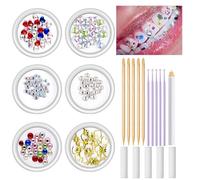 Tooth Gem Kit, Crystal Tooth Gems, Sparkling Ornaments, Cosmetic Smile Accessories, Ideal for Festivals, Cosplay, Photo Shoots, Prom Nights, Dance Performances, Casual Outings
