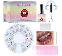 Tooth Gem Kit-DIY Crystal & Diamond Teeth Jewelry for Women, Easy Apply & Removable Crystal & Diamond Teeth Jewelry, Fashionable Smile Decoration for a Glamorous Look