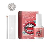 Tooth Gems - 3.94 Inches Tooth Gems Kit | Teeth Gem Kit | Easy-to-Use Sparkles Kit with Glue, Pen, Lamp & Gems for Party-Ready Smiles, Perfect Gift for Friends