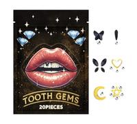 Tooth Gems Crystals,Jewelry Kit Gem for Tooth - Shining Crystal Tooth Decor, Tooth Ornaments for Women, Beginners, Girls
