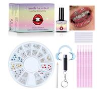 Tooth Gems Kit, DIY Gems Kit - Fashionable, Removable Diamond , Crystal Teeth Decor for Women, Shine Bright with Easy to Apply Tooth Jewelry for a Stylish Smile