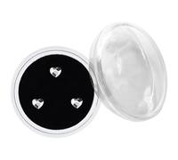 Tooth Gems Kit Tooth Jewelry, 0.12 Inch Heart-Shaped Crystal Diamond Gems, Stylish Glossy Small Teeth for Reflective Teeth/Nail Art/Face Makeup