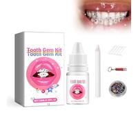 Tooth Jewellery Set with Glue, Tooth Gem Kit, Dental Gemstone Set, DIY Tooth Gemstone Kit, Tartar Jewellery, Tooth Decoration for DIY Nail and Teeth Decoration