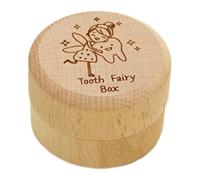 Tooth Keepsake Box, Wooden Baby memorry Box For Tooth, Teeth Container For Baby Shower Birthday , Fairy, Keepsake For Boy Or Girl, Tooth Saver