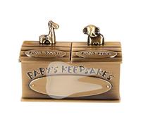 Tooth Keepsake Box, Zinc Tooth Fairy Box with Cute Animal Design | Elegant Memory for Girl Boy First Birthday