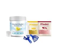 Tooth Model Kit, Complete Impression Tray Set, Tooth Decoration Kit, Includes Plaster Powder, Model Powder, Tray, Measuring Cup, Mixing Spoon, Classroom Demonstration and Teaching Tools