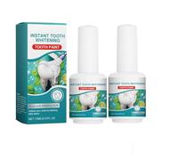 Tooth Paint, Tooth Polish, Natural Teeth Whitening Paint, Gentle & Safe Formula, Portable White Paint for Teeth, Promotes Fresh Breath, Portable Oral Care (B, 2PC)