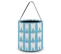 Tooth Pattern Halloween Candy Tote Tricking Or Treating Bag Pumpkin Easter Eggs Bucket Best Party Gifts