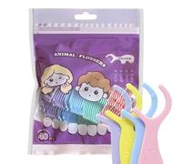 Tooth Picks Flossers 40 Piece Animal-Shaped Cleaner Toothpicks