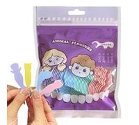 Tooth Picks Flossers 40 Piece Animal-Shaped Teeth Tools