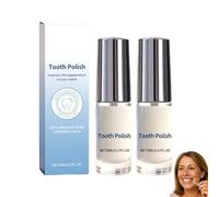 Tooth Polish, Instant Tooth Paint, Natural Whitening Teeth Paint, Portable and Long Lasting Tooths Polisher, Gentle Whitening Oral Care, Brighten, Clean, and Protect Your Teeth, Easy to Use (2PC)