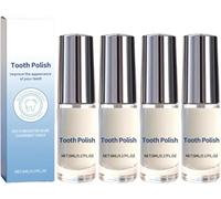 Tooth Polish,Tooth Paint,Natural Teeth Whitening Paint,Portable & Long-Lasting Tooth Polish,4pcs