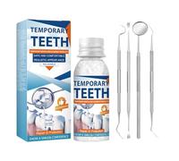 Tooth Repair Kit, Moldable Tooth Filling Repair Kit with 4 Dental Tool, Dental Care Kit Fixing The Missing and Broken Replacements, DIY Natural Filling Fake Teeth,Smile Confidently Again-5A