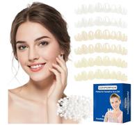 Tooth Repair Kit，Temporary Natural Shade for Filling The Gap, Moldable Thermal Beads Replacement Kit Replace The Missing or Broken Tooth-6PCS-D55