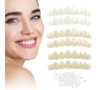 Tooth Repair Kit，Temporary Natural Shade for Filling The Gap, Moldable Thermal Beads Replacement Kit Replace The Missing or Broken Tooth-6PCS