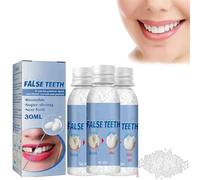 Tooth Repair Kit,Thermal Beads Temporary Teeth Replacement Kit,Fake Teeth Replacement Kits,Dental Repair Kits for Filling Fix Missing and Broken Tooth (3 Pcs)