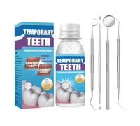 Tooth Repair kit with 4 Dental Tools, temporary teeth replacement kit, Dental Care Kit Fixing Broken Teeth, Save Smile Cause Bad Teeth and Smile Confidently Again