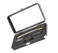 Tooth Shade Guide 20-Color Dental Shade Guide with Mirror Tooth Whitening Dentist Tools for Dentist Tracking