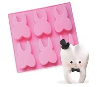 Tooth Silicone Mold, Funny Teeth Shape Novelty Ice Cube Tray, Chocolate Candy Dessert Jello Mold, Soap Making Mold, Cake Baking Pan, Perfect Gag or White Elephant Gift for Dentists