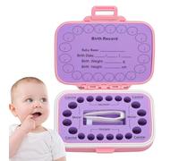 Tooth Storage Box - Tooth Fairy Box, Rainbow Tooth Collection Storage | The Waterproof, Dustproof Design Comes with Tweezers, Lanugo Bottle and Cotton Ball for Preservation