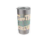 Tooth Team Crew Funny Dental Assistant Squad Stainless Steel Insulated Tumbler