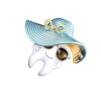 Tooth Theme Brooch Handcrafted Alloy Materials With Vibrant Color Retention Fits Casual And Formal Attire Perfectly Lightweight Pin For Jackets