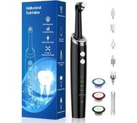 Tooth whitening kit Teeth Cleaner,Teeth Polisher Electric Professional with 5 Replacement Heads & 5 Cleaning Modes, USB Rechargeable, IPX6 Waterproof