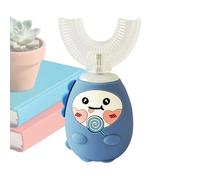 Toothbrush - 4 Inch U Silicone Brush | ABS Electric Břosse 3 Cleaning Modes - Ideal Care 2-12 Years Old Home Travel School Dorm Hotel Junior Fun