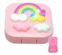 Toothbrush Box - Rainbow Storage Holder for Teeth | Cute Cloud Smiles Organizer | Funny Keepsake Gift Idea for Birthday