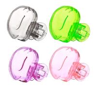 Toothbrush Caps - 4 Toothbrush Cover | Clamp Style Toothbrush Protector Cover | PP Material Dust Protection Toothbrush Cover Cap Case | 4x5x2cm Toothbrush Tip Covers For Home And Travel