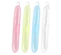Toothbrush Case | 4 x Portable Hygienic Storage Case, Hygiene Accessories for Bathrooms - Camping, Outdoor, Daily Use and Travel